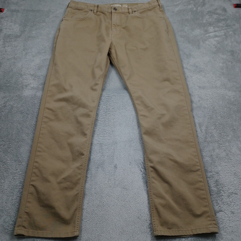 Patagonia Jeans Mens 36x30 Brown Straight Logo Outdoor Pockets Casual